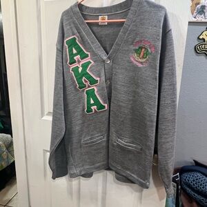 AKA Gray Cardigan Sweater